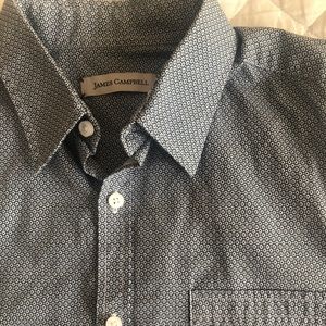 James Campbell Short-Sleeved Button Down